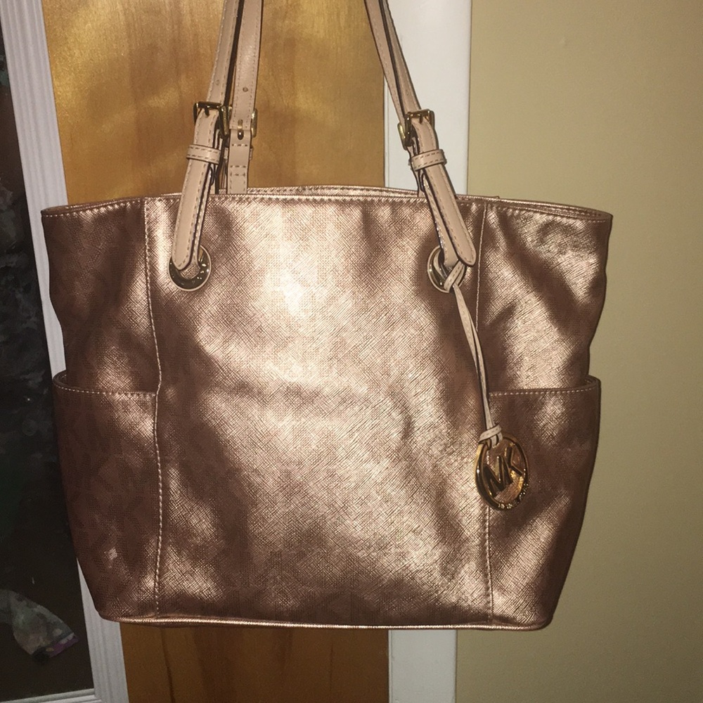 Rose Gold Michael Kors purse